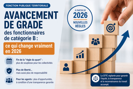 📈 Avancement de grade des fonctionnaires de catégorie B : ce qui a changé en 2026